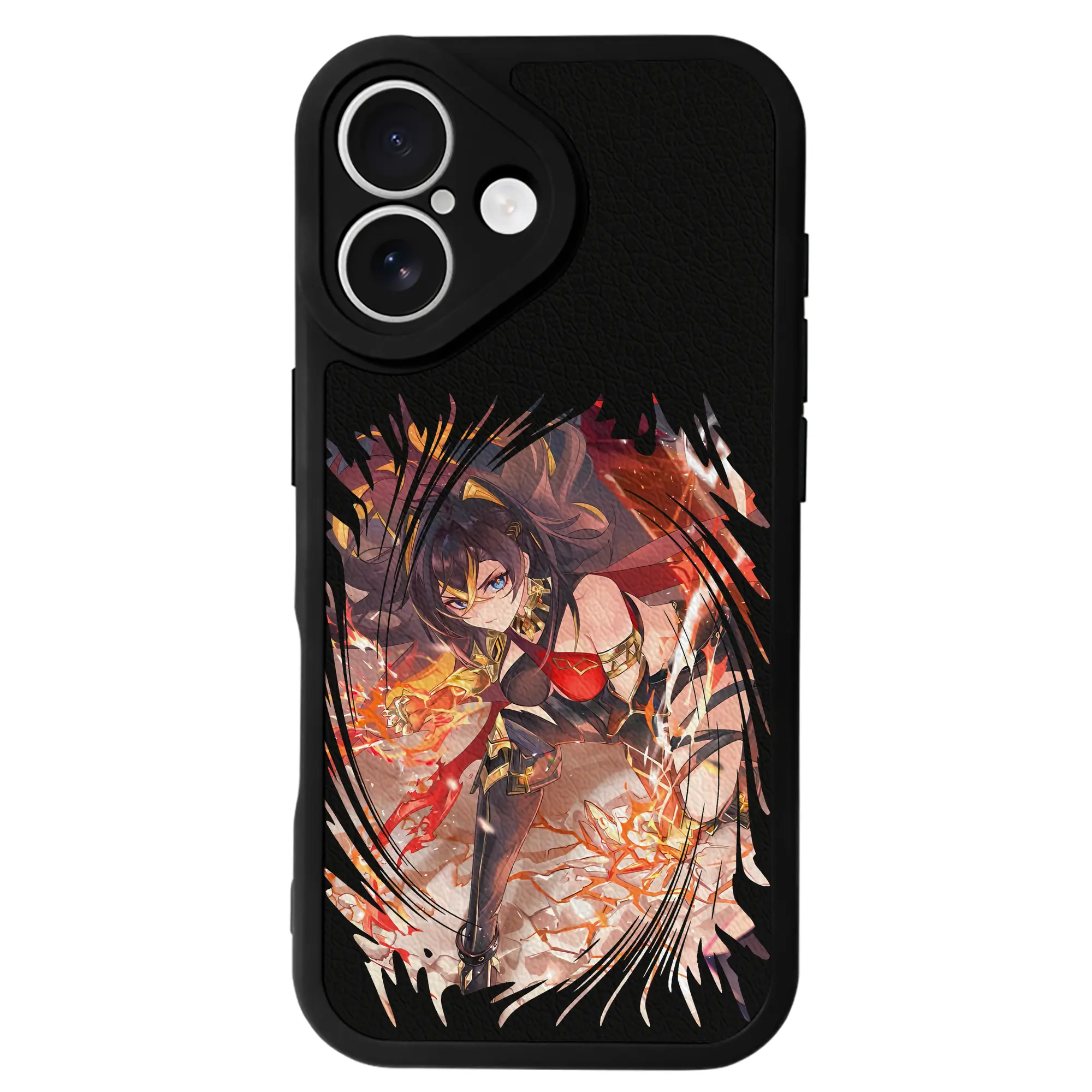 原 神 グッズ ディシア - IPhone 16シリーズ対応 ・ シリコンスマホケース ・ レザー調 ・ 高精度フィット ・ 耐衝撃 ・ ワイヤレス充電対応 ・ 精密カット